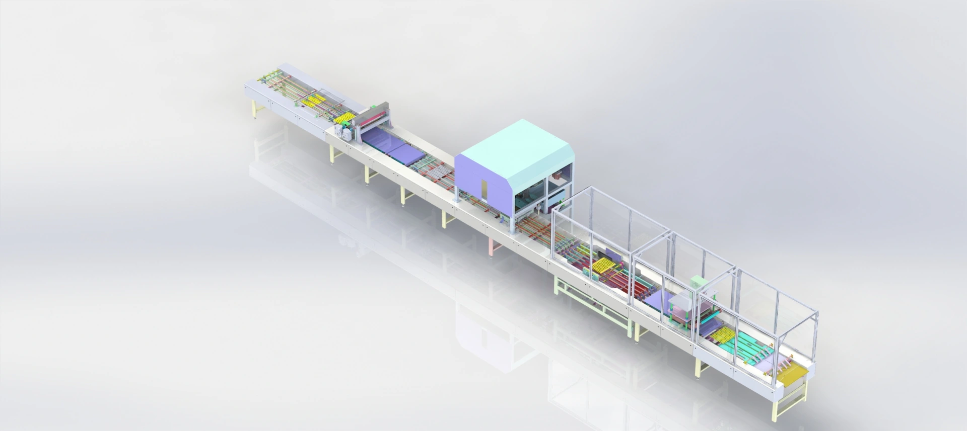 التصميم الكامل لخط إنتاج Ball Wafer — نموذج CAD
